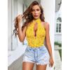 image:imageAvidlove Lingerie for Women Sexy Lace Bodysuit Deep V Teddy One Piece Babydoll Nightgown XSXXLYellowwith Snap Crotch