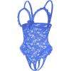 image:imageAvidlove One Piece Lingerie Sexy Teddy Ruffle V Neck Bodysuit Lace NightieBlue