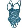image:imageAvidlove One Piece Lingerie Sexy Teddy Ruffle V Neck Bodysuit Lace NightieBlue Green