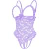 image:imageAvidlove One Piece Lingerie Sexy Teddy Ruffle V Neck Bodysuit Lace NightieLavender Purple