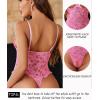 image:imageAvidlove One Piece Lingerie Sexy Teddy Ruffle V Neck Bodysuit Lace NightiePink