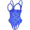 image:imageAvidlove One Piece Lingerie Sexy Teddy Ruffle V Neck Bodysuit Lace NightieRoyal Blue