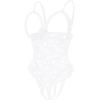 image:imageAvidlove One Piece Lingerie Sexy Teddy Ruffle V Neck Bodysuit Lace NightieWhite