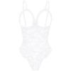 image:imageAvidlove One Piece Lingerie Sexy Teddy Ruffle V Neck Bodysuit Lace NightieWhite