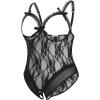 image:imageAvidlove Plus Size Lingerie Exotic Teddies Bodysuits One Piece Lace Babydoll SleepwearBlack