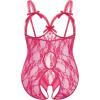 image:imageAvidlove Plus Size Lingerie Exotic Teddies Bodysuits One Piece Lace Babydoll SleepwearRose Red