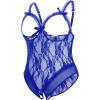 image:imageAvidlove Plus Size Lingerie Exotic Teddies Bodysuits One Piece Lace Babydoll SleepwearSky Blue