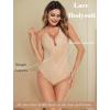 image:imageAvidlove Sexy Lingerie for Women Deep V Lace Bodysuit Snap Crotch One Piece Teddy XS4XLChampagnewith Snap Crotch
