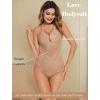 image:imageAvidlove Sexy Lingerie for Women Deep V Lace Bodysuit Snap Crotch One Piece Teddy XS4XLLight Khaki