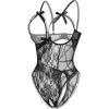 image:imageAvidlove Sexy Lingerie for Women One Piece Lace Babydoll Sleepwear BodysuitBlack Geometry