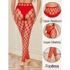 image:imageAvidlove Sexy Tights for Woman Fishnet Stockings Footless High Waist Pantyhose LeggingsChristmas Red