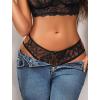 image:imageAvidlove Women Lace Panties Sexy Underwear Floral Lace Briefs with Cute Bow CenterBlackbright Red