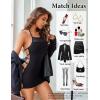 image:imageAvidlove Womens Lingerie Sexy Bodycon Nightgown Lace Neckline Babydoll Chemise Cotton Sleepwear Halter Dress Slip SXXLBlack