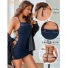 image:imageAvidlove Womens Lingerie Sexy Bodycon Nightgown Lace Neckline Babydoll Chemise Cotton Sleepwear Halter Dress Slip SXXLNavy