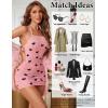 image:imageAvidlove Womens Lingerie Sexy Bodycon Nightgown Lace Neckline Babydoll Chemise Cotton Sleepwear Halter Dress Slip SXXLPink Heart