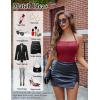 image:imageAvidlove Womens Lingerie Sexy Bodycon Nightgown Lace Neckline Babydoll Chemise Cotton Sleepwear Halter Dress Slip SXXLWine Red