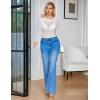 image:imageAvidlove Womens Mesh Long Sleeve Bodysuit Round Neck Sheer Leotards Geo Print Bodysuit Top with Snap CrotchWhite Polka Dots
