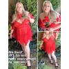 image:imageAvidlove Womens Plus Size Babydoll Floral Lace Lingerie Deep V Nighty Mesh SleepwearCarmine Red