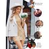 image:imageAvidlove Womens Sheer Lace Dress Sexy Long Sleeve Dress See Through Lingerie Short Mini Dresses for Party No LinlingNude