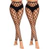 image:imageAvidlove Sexy Tights for Woman Fishnet Stockings Footless High Waist Pantyhose LeggingsBlack2 Pairs
