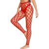image:imageAvidlove Sexy Tights for Woman Fishnet Stockings Footless High Waist Pantyhose LeggingsChristmas Red
