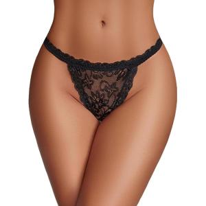 image:imageAvidlove Lace Panties for Women Sexy Underwear Low Rise Briefs Floral Lace Thong Panties 14 PackBlack