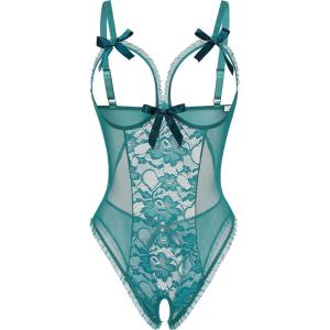 image:imageAvidlove Sexy Lingerie for Women One Piece Lace Babydoll Sleepwear BodysuitCerulean