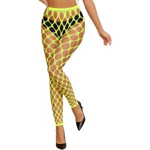 image:imageAvidlove Sexy Tights for Woman Fishnet Stockings Footless High Waist Pantyhose LeggingsNeon Green