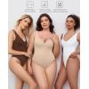 image:imageAvidlove Womens Sexy Plunge Deep V Neck Bodysuit Double Lined Sleeveless Thong Body Suit Leotard for Going Out TankLight Nude