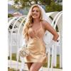 image:imageAvidlove Women Lingerie V Neck Sexy Nightwear Satin Sleepwear Lace Chemise Mini Babydoll NightgownChampagne