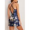 image:imageAvidlove Women Lingerie V Neck Sexy Nightwear Satin Sleepwear Lace Chemise Mini Babydoll NightgownFloral Blue