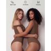 image:imageAvidlove Bodysuits for Women Off Shoulder Thong Bodysuit Double Lined One Piece Leotard Asymmetric Going Out TopsBrown