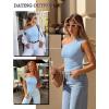 image:imageAvidlove Bodysuits for Women Off Shoulder Thong Bodysuit Double Lined One Piece Leotard Asymmetric Going Out TopsLight Blue