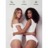 image:imageAvidlove Bodysuits for Women Off Shoulder Thong Bodysuit Double Lined One Piece Leotard Asymmetric Going Out TopsWhite