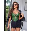 image:imageAvidlove Lingerie for Women Sexy Lace Bodysuit Deep V Teddy One Piece BabydollGreen