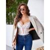 image:imageAvidlove Lingerie for Women Sexy Lace Bodysuit Deep V Teddy One Piece BabydollWhite