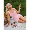 image:imageAvidlove Lingerie for Women Mesh Babydoll Lingeries Lace Chemise Floral Sleepwear Dress Sheer Exotic Boudoir Outfit SXXLPink Floral