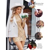 image:imageAvidlove Women Sexy Sheer Lace Bodycon Mini Dress Long Sleeve Mock Neck Cocktail Party Dresses See Through Lingerie OutfitNude