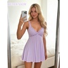 image:imageAvidlove Womens Nightgown Sexy Lingerie Sleepwear Lace Chemise Modal Babydoll Slip NightiesLilac