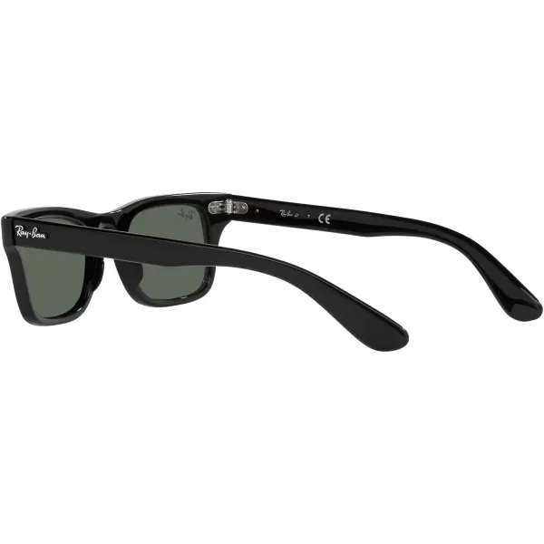 RayBan Child Sunglasses Black Frame Dark Green Lenses 45MMBlackDark Green