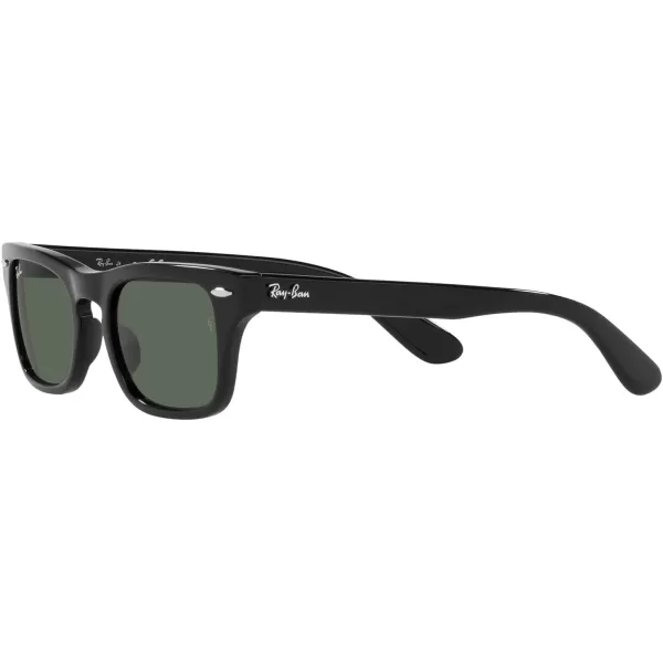 RayBan Child Sunglasses Black Frame Dark Green Lenses 45MMBlackDark Green