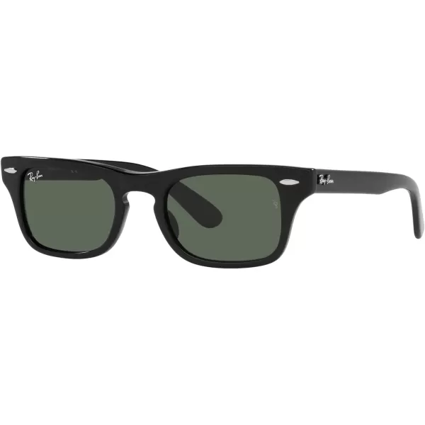 RayBan Child Sunglasses Black Frame Dark Green Lenses 45MMBlackDark Green