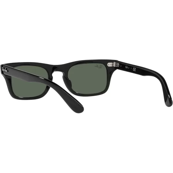 RayBan Child Sunglasses Black Frame Dark Green Lenses 45MMBlackDark Green