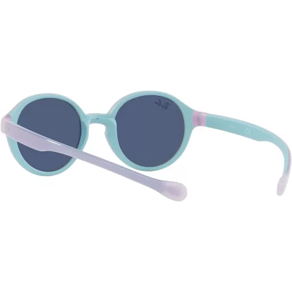 RayBan Junior RJ9075S Round Sunglasses Violet On Rubber Light BlueDark Blue 37 mmRayBan Junior RJ9075S Round Sunglasses Violet On Rubber Light BlueDark Blue 37 mm