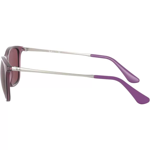 RayBan Junior Rj9061Sf Asian Fit Rectangular Sunglasses Rubber Transparent FuchsiaDark Violet 52 mmRayBan Junior Rj9061Sf Asian Fit Rectangular Sunglasses Rubber Transparent FuchsiaDark Violet 52 mm