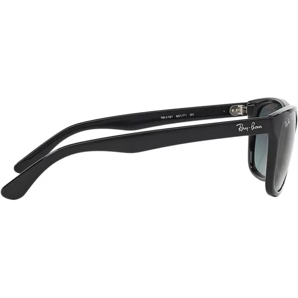 RayBan Mens RB4181 Square SunglassesBlackLight Grey Gradient Dark Grey