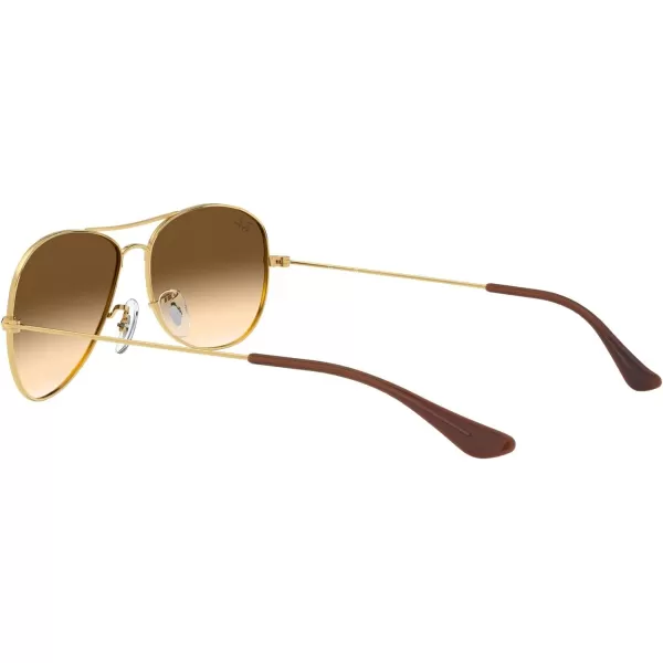 RayBan Mens Rb3362 Cockpit Aviator SunglassesGoldClear Gradient Brown