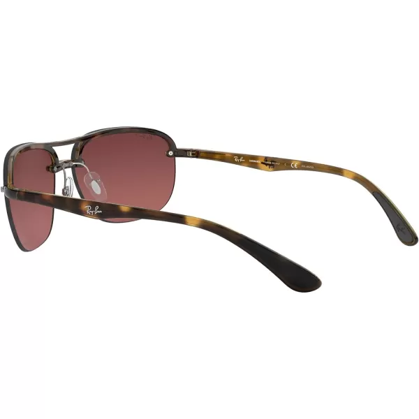 RayBan Mens Rb4275ch Chromance Square SunglassesLight HavanaPolarized Purple Mirrored Gold Gradient