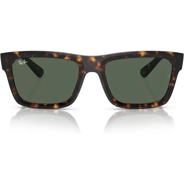 RayBan Mens Rb4396 Warren Rectangular SunglassesHavanaDark Green