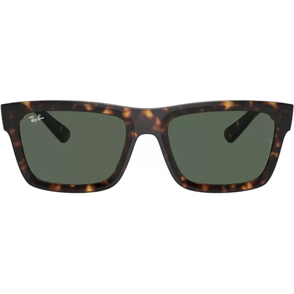 RayBan Mens Rb4396 Warren Rectangular SunglassesHavanaDark Green